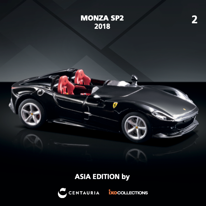 1:64 Ferrari Monza SP2 2018 -- Black -- Centauria / IXO Models