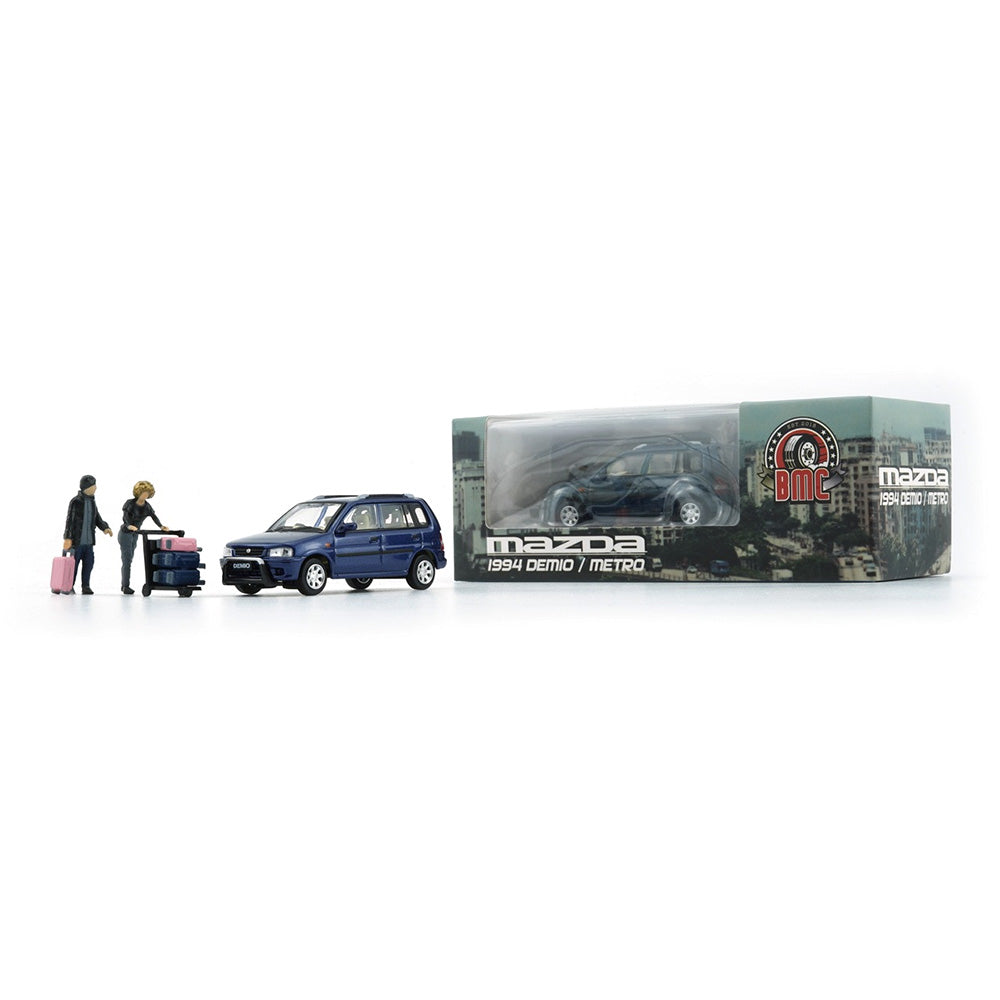 Modèle Réduit 1/64 Mazda Demio Metro 1994 Vert - BMC - Neuf Sous Blister