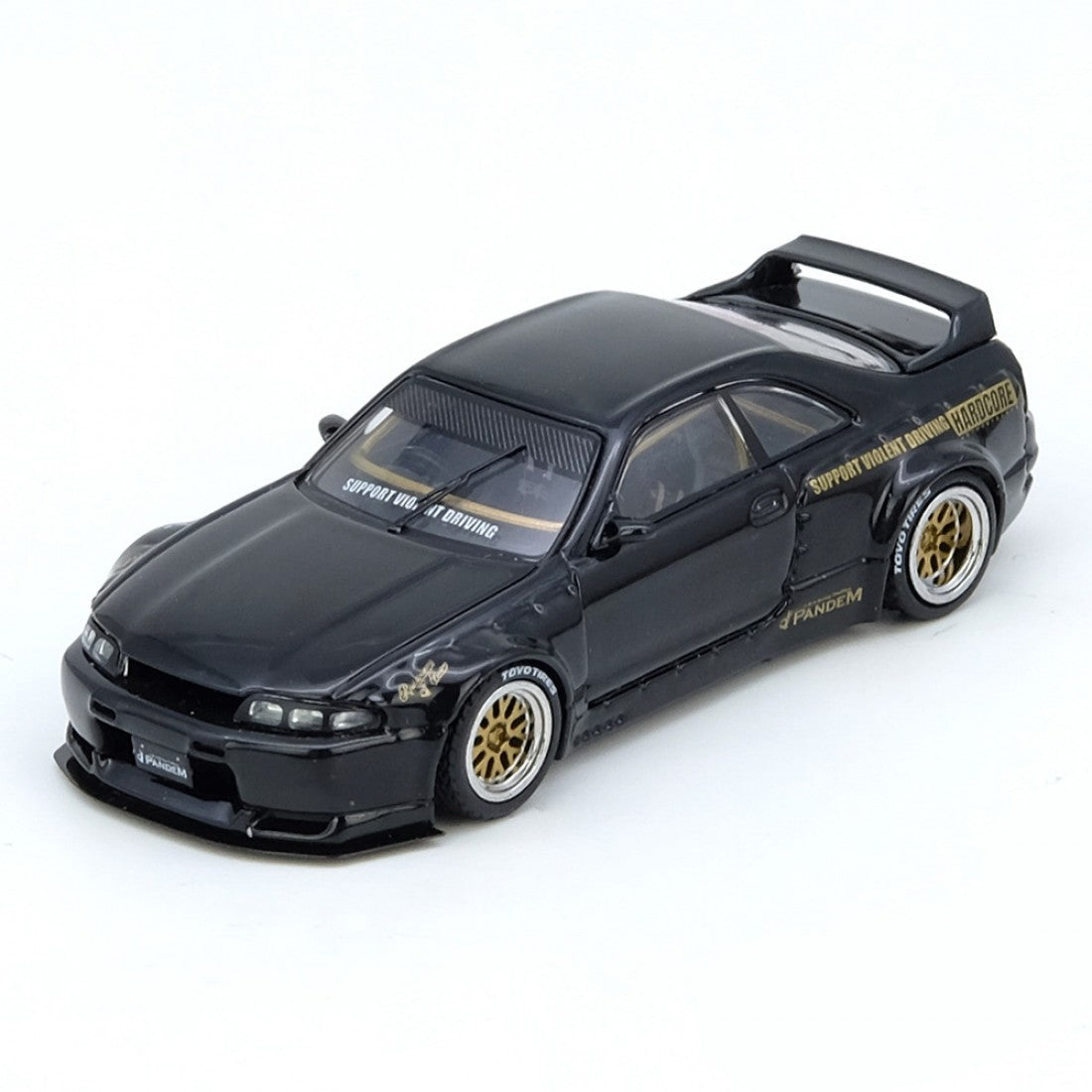 1:64 Nissan Skyline GT-R (R33) Pandem Rocket Bunny -- Black -- INNO64
