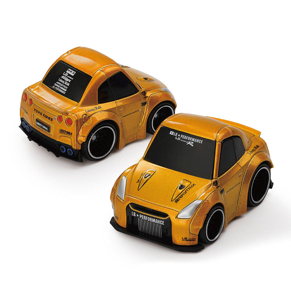 MiniGT LBワークス GT-R35 トイザらス 71 1:64 Nissan GT-R R35 LB-WORKS Type 1 -- Gold -- QubeCarz x Mini