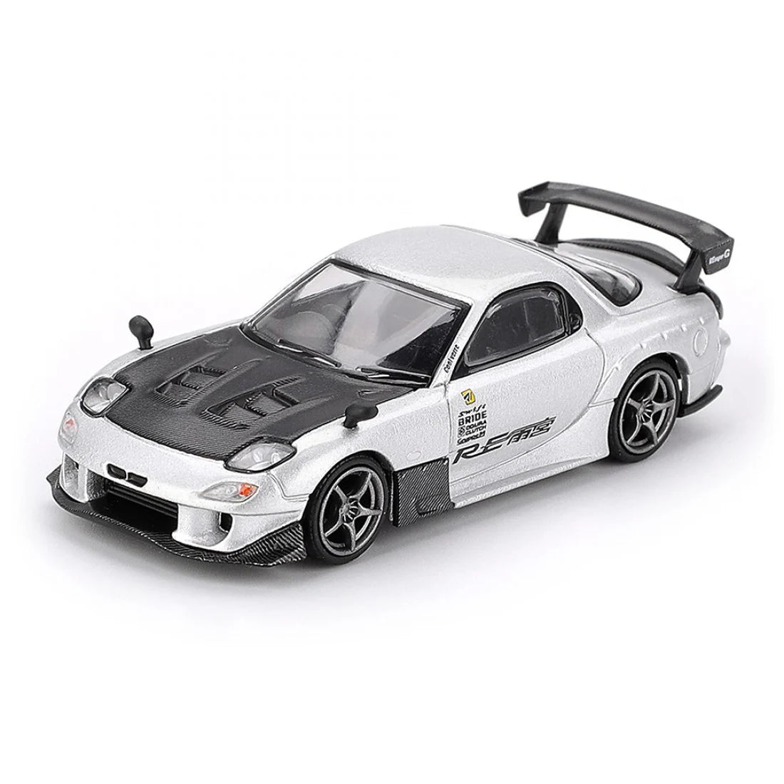 1:64 Mazda RX-7 RE-Amemiya -- Silver Metallic -- Mini GT MGT01106