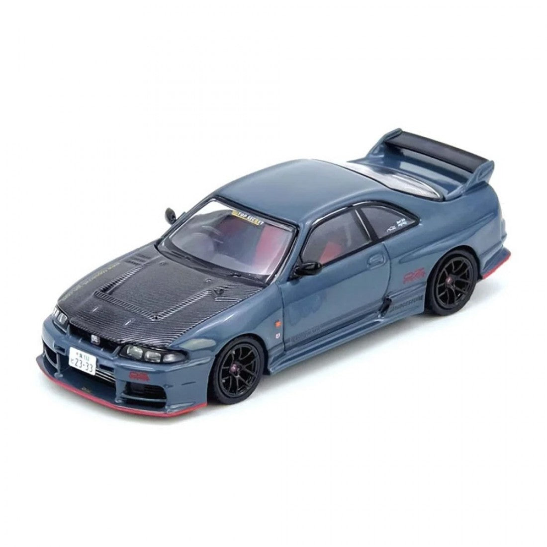 イノモデル 1/64 日産 スカイライン GT-R R33 トップシークレット 1:64 Nissan Skyline GT-R (R33) TOP SECRET -- Stealth Grey - HK Expo --