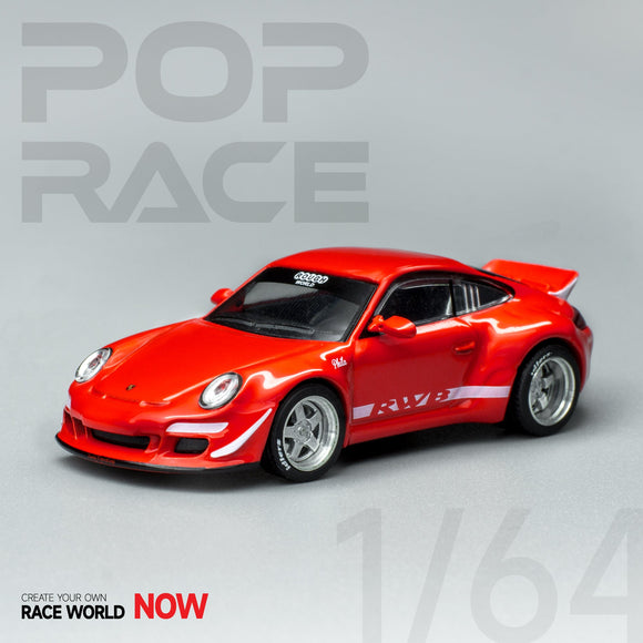 1:64 RWB 997 -- Red -- Pop Race Porsche 911