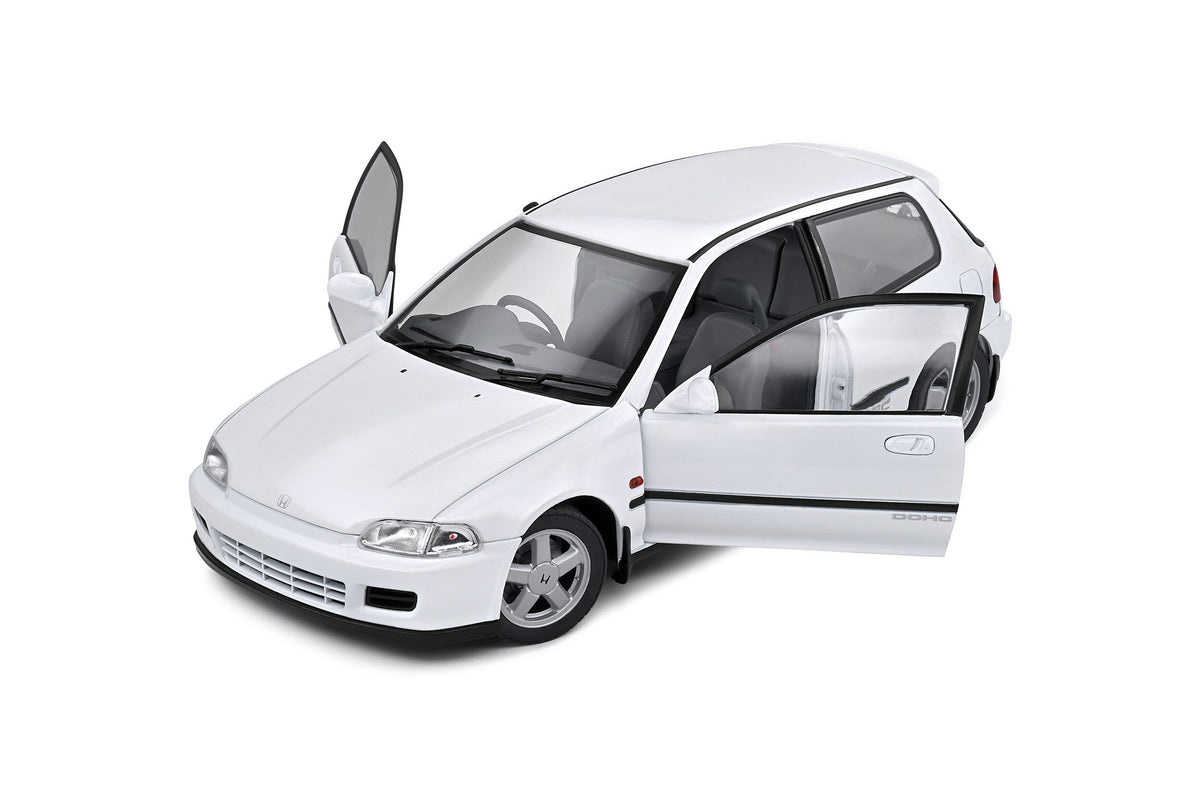 1:18 Honda Civic (EG6) 1991 -- Frost White -- Solido