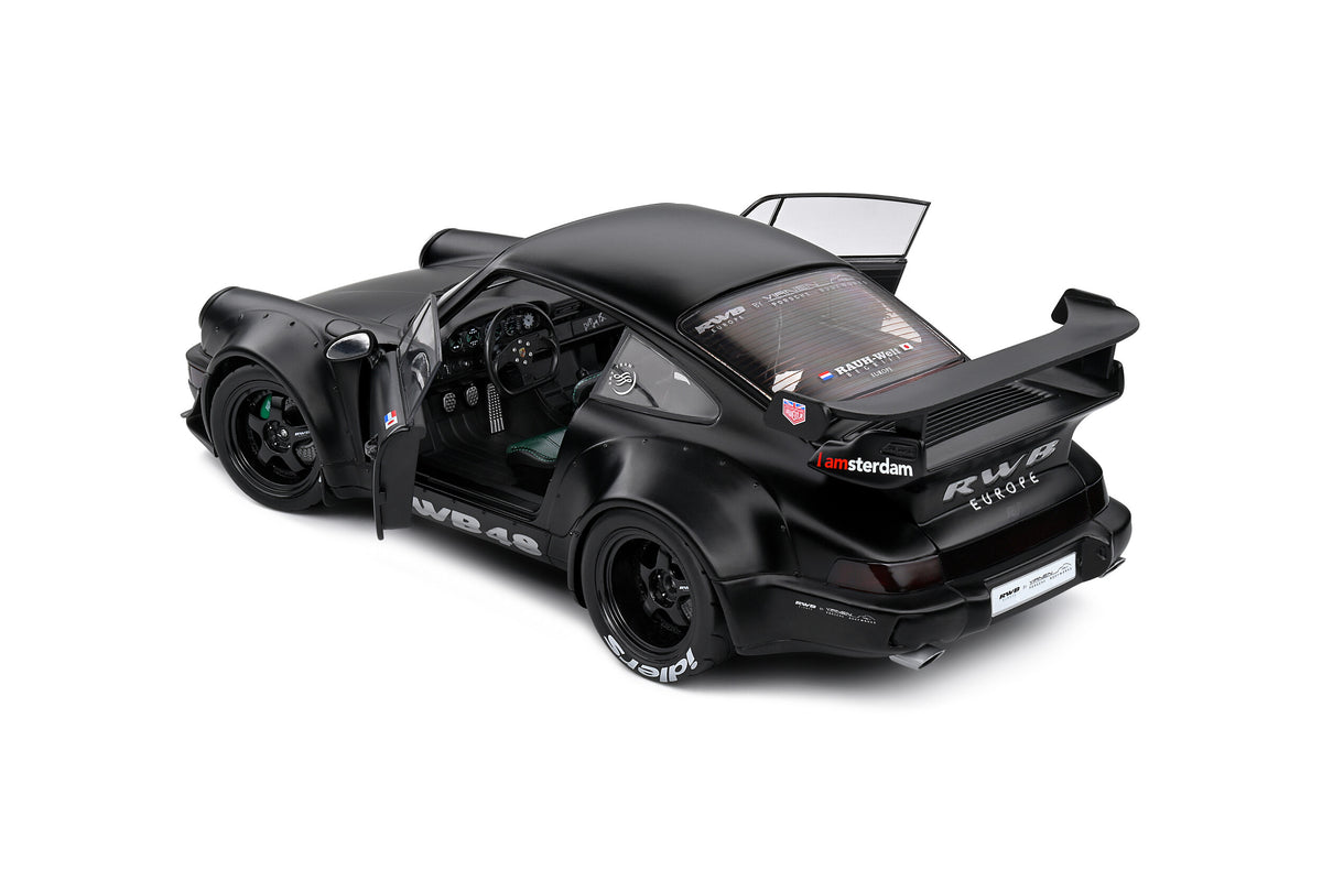 ポルシェ911 RWB 48 DARTH VADER マットブラック 1/18 Porsche 911 964 Rwb Darth Vader 2016 Matt Black Solido