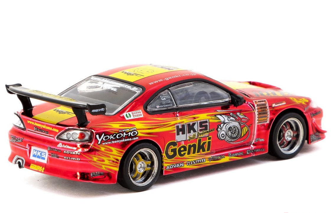 1:64 HKS Hiper Silvia RS-2 - Chrome Red -- Nissan (S15) -- Tarmac Work