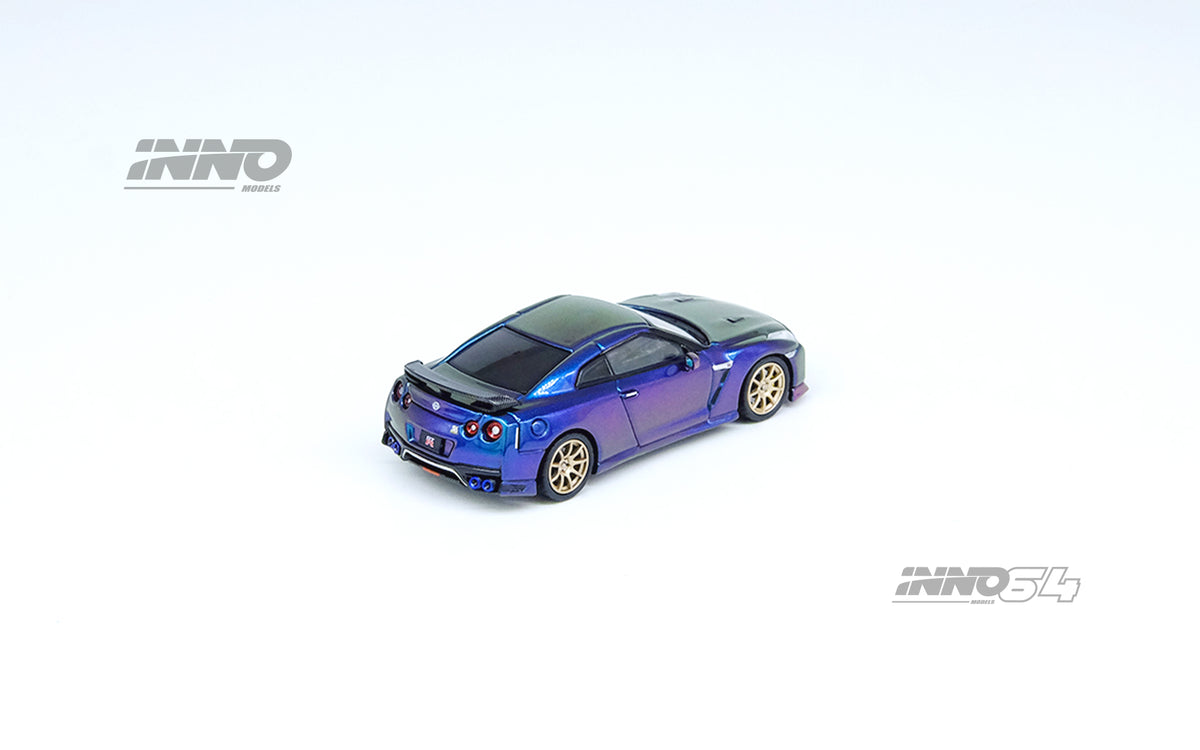 1:64 Nissan GT-R (R35) T-Spec -- Midnight Purple -- INNO64