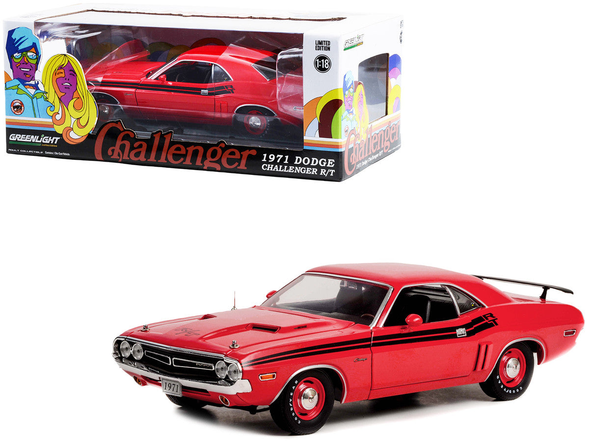 希少　1971 Dodge Challenger R/T 1:18 1:18 1971 Dodge Challenger R/T -- Bright Red -- Greenlight