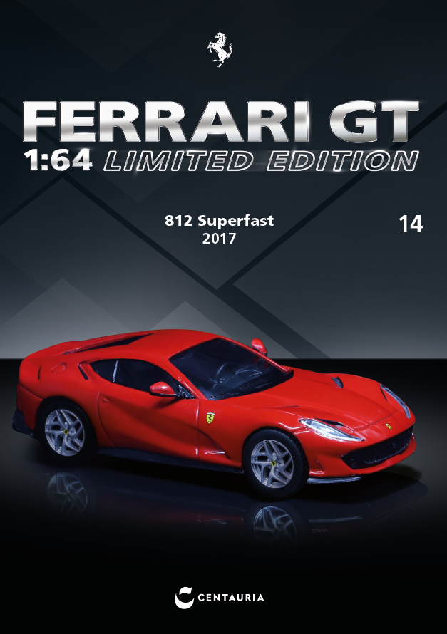 Pre-Order) 1:64 Ferrari 812 Superfast 2017 -- Red -- Centauria / IXO