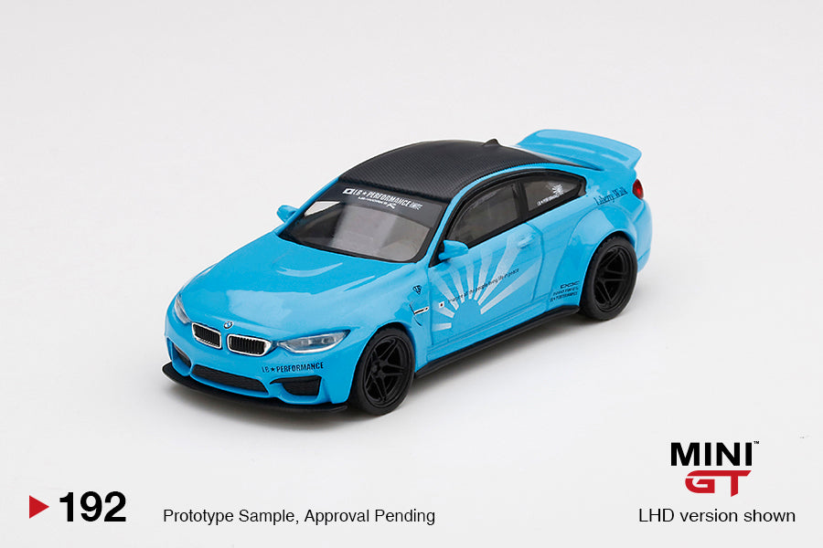 MINI GT LB★WORK  M4 Baby Blue 1:64 BMW M4 LB?WORKS -- Baby Blue -- Mini GT MGT00192