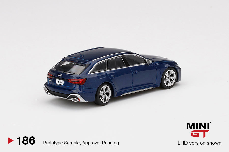 1:64 Audi RS6 Avant -- Navarra Blue Metallic -- Mini GT