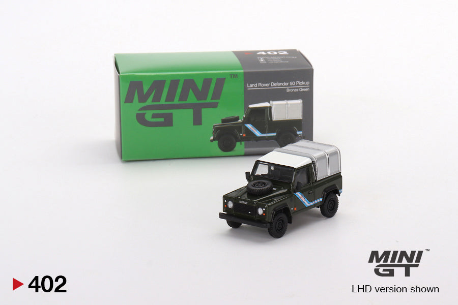 ミニカー MINI GT Land Rover Defender 90 Pickup Land Rover Defender 90 Pickup Bronze Green By MINI GT - MINIATURE