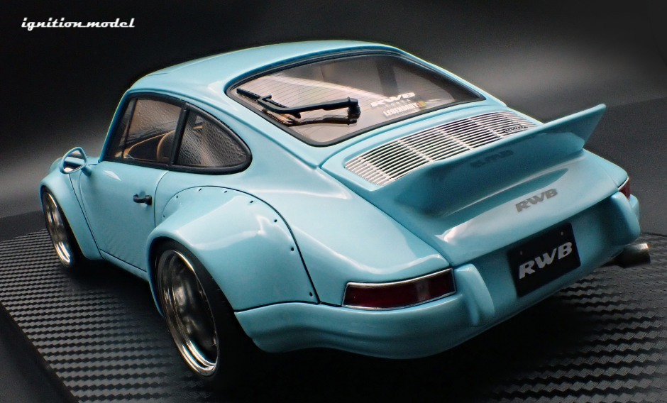 1:18 RWB Backdate (Porsche 911) -- Light Blue -- Ignition Model IG3878