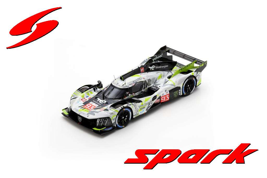 1/43 Spark Peugeot 9X8 No.93 PEUGEOT TOTALENERGIES Le Mans 24H 2025 P. Di Resta - M. Jensen - J. Vergne Car Model 1/43 Spark Peugeot 9X8 No.93 PEUGEOT TOTALENERGIES Le Mans 24H 2025 P. Di Resta - M. Jensen - J. Vergne Car Model