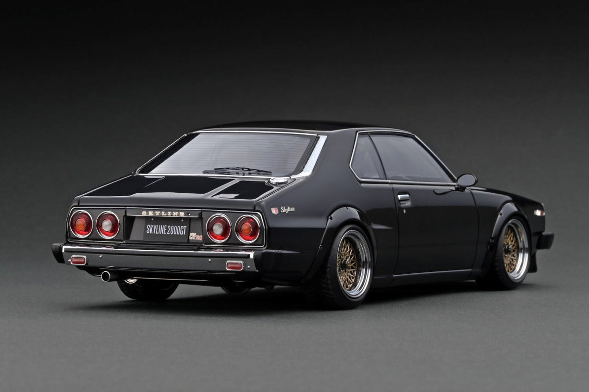 1:18 Nissan Skyline 2000 GT-ES (C210) -- Black -- Ignition Model IG323
