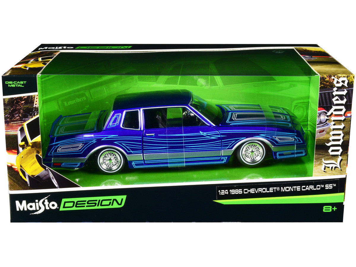 MT Mijo LOWRIDERS 1/24 '86 モンテカルロ SS PK 1986 Chevrolet Monte Carlo SS Lowrider Black Metallic with
