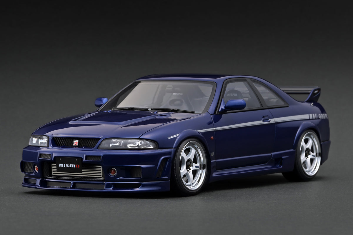 1:18 NISMO 400R - Nissan Skyline R33 GTR -- Deep Marine Blue -- Igniti