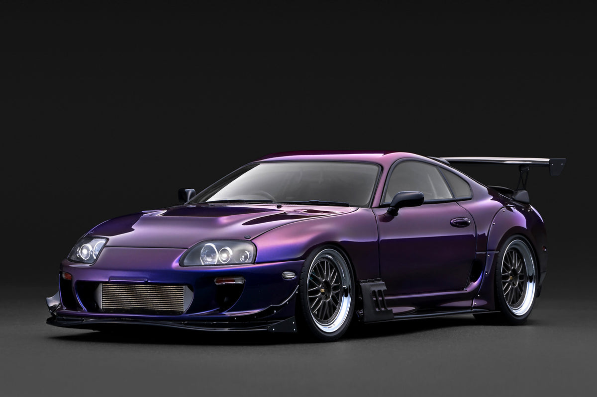Pre-Order) 1:18 Toyota Supra RZ (JZA80) -- Purple Metallic -- Ignitio