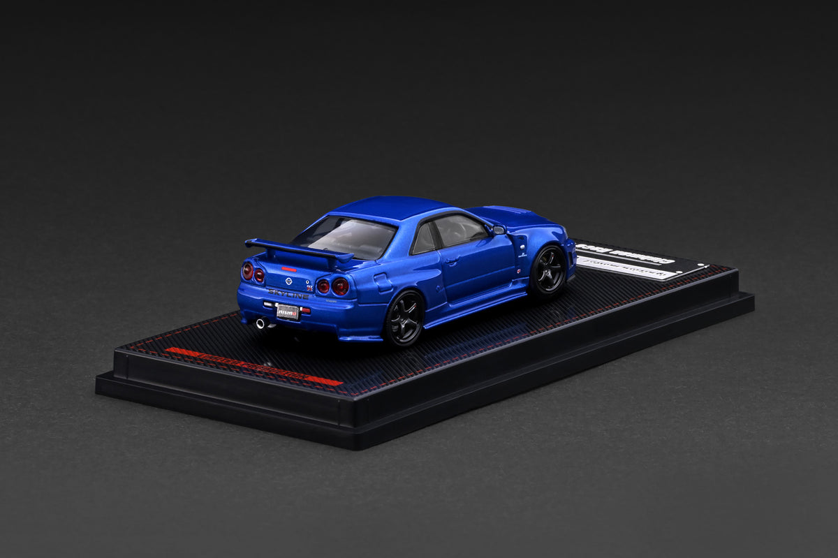 Pre-Order) 1:64 Nissan Skyline R34 GT-R NISMO -- Blue Metallic -- Ign