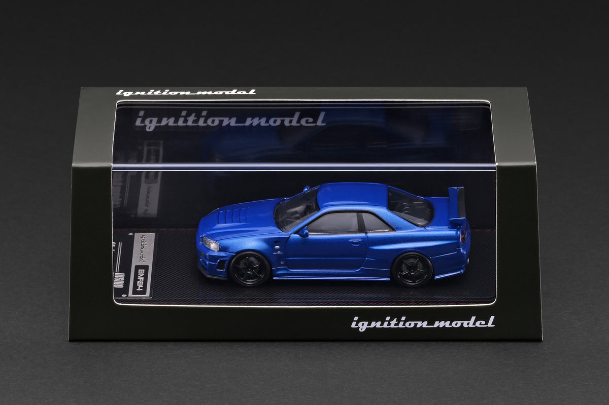 Pre-Order) 1:64 Nissan Skyline R34 GT-R NISMO -- Blue Metallic -- Ign