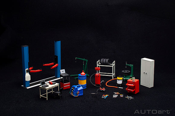 1:18 Garage Kit Set Diorama -- Version 2 -- AUTOart 49111