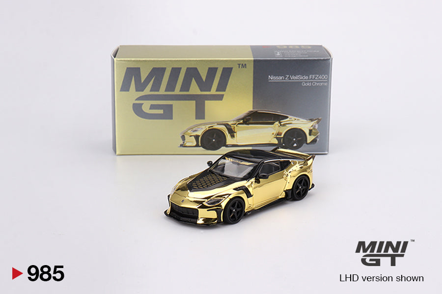 1:64 Nissan Z VeilSide FZ400 -- Gold Chrome -- Mini GT MGT00985