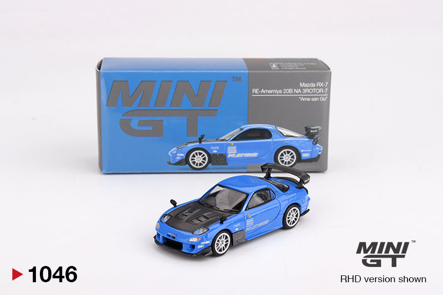 1:64 Mazda RX-7 RE-Amemiya 20B NA 3ROTOR-7 “Ama-san Go” -- Mini GT MGT