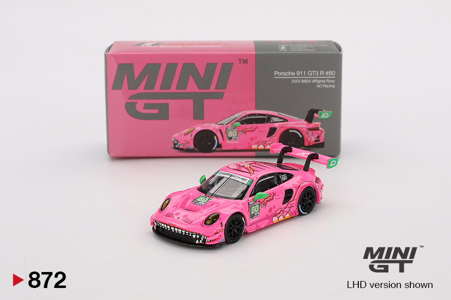 1:64 2023 Virginia Raceway -- #80 “ROXY” Porsche 911 GT3 R -- Mini GT