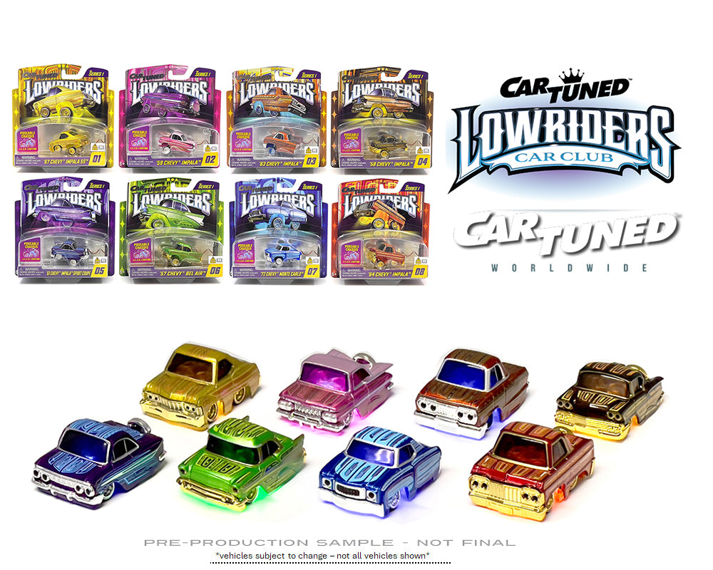 1:64 (8-Piece Set) Lowriders Show Glow Series 1 Assortment -- CarTuned