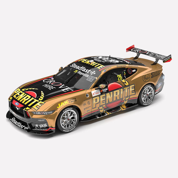 (Pre-Order) 1:43 2023 David Reynolds -- Gold Coast 500 Winner -- #26 Ford Mustang GT -- Authentic Collectables