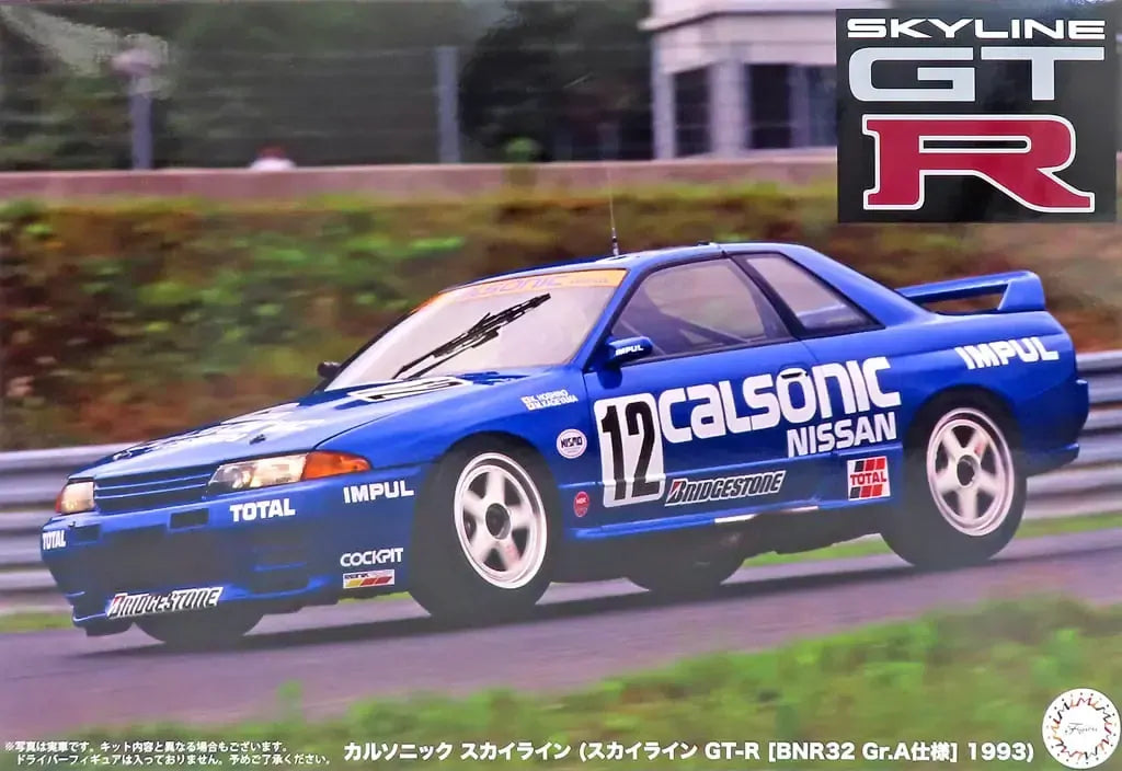 1:12 Nissan R32 Skyline GTR - 1993 JTC Calsonic -- PLASTIC KIT -- Fuji