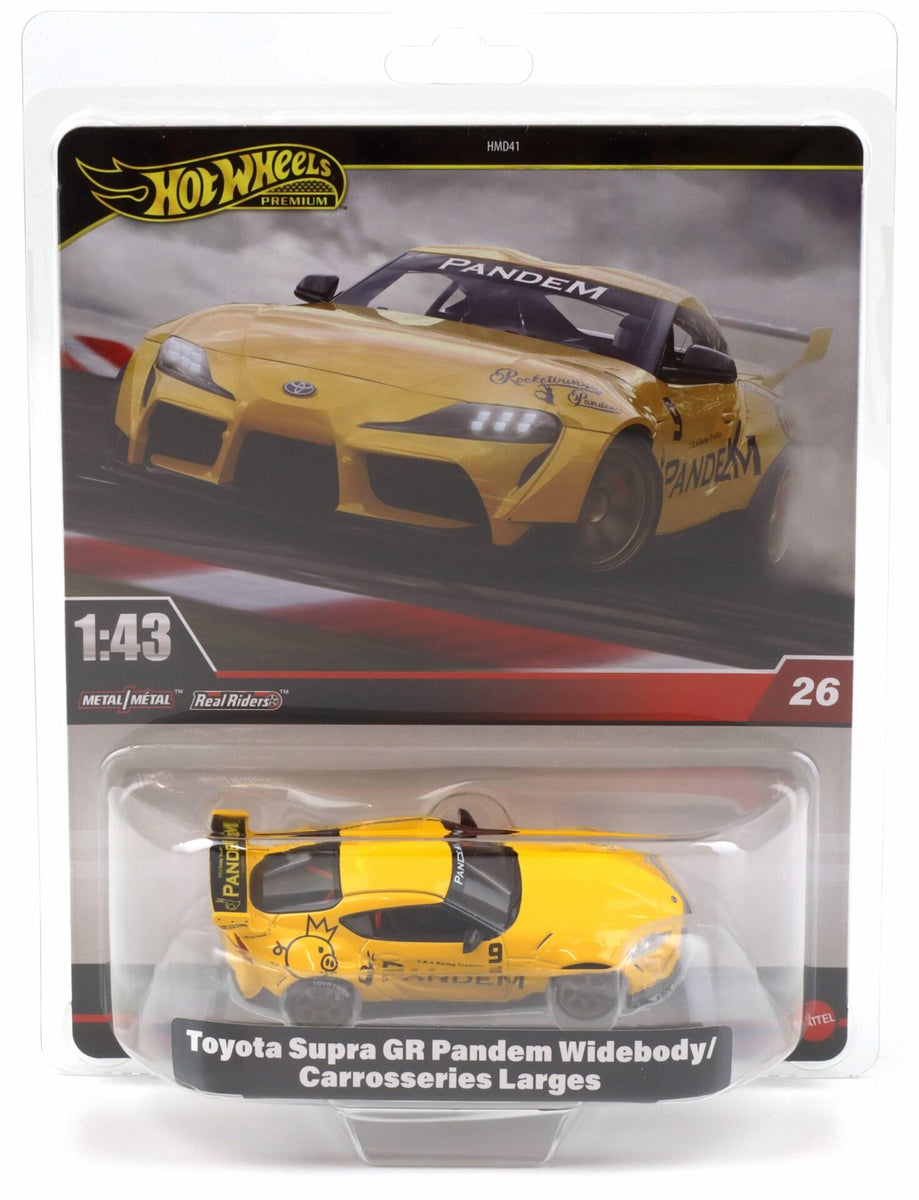 ホットウィール　TOYOTA SUPRA GR PANDEM WIDEBODY 1:43 Toyota Supra GR Pandem Widebody -- Yellow -- Hot Wheels HMD41-JCN