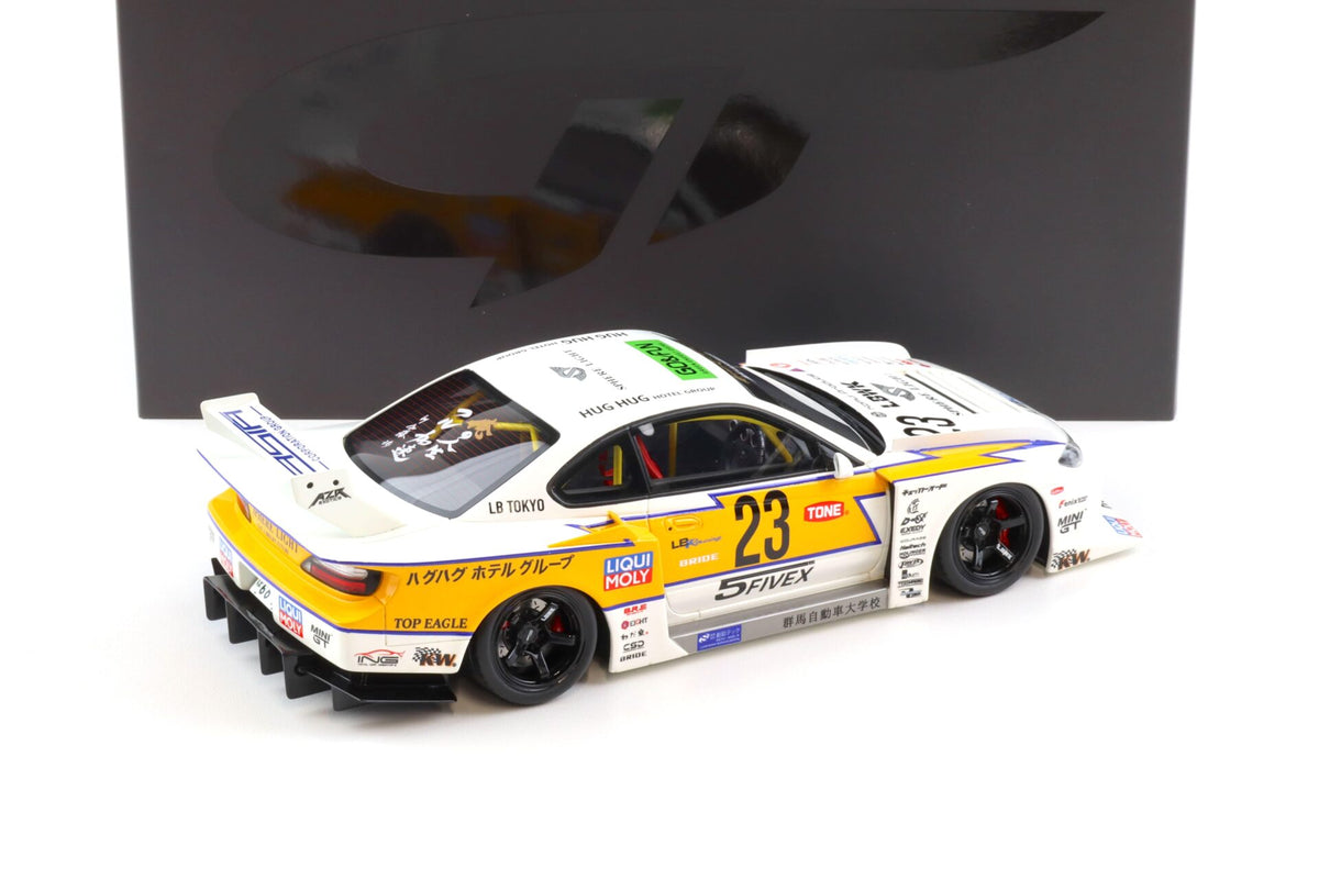 1:18 Nissan Silvia S15 LB Super Silhouette - #23 Yellow/White -- GT Sp