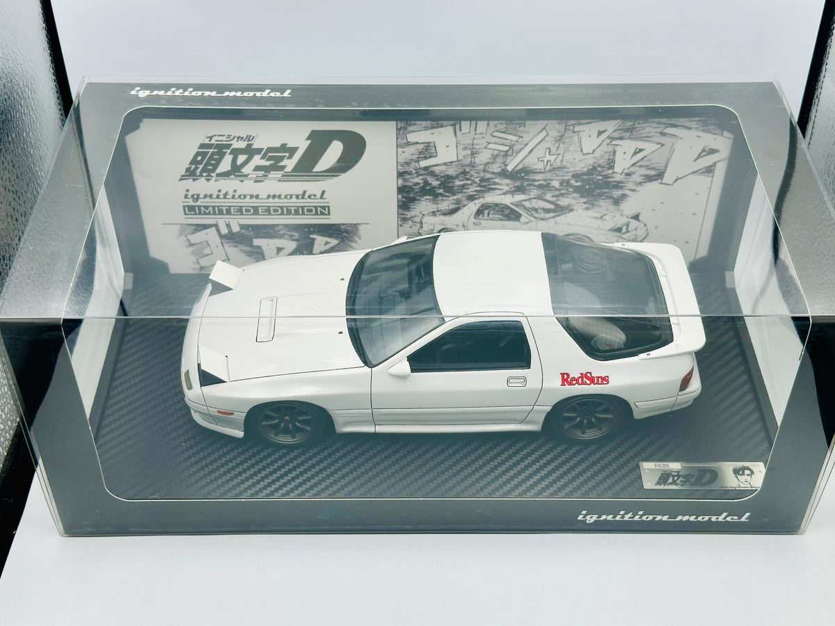 1:18 Initial D - Mazda Savanna RX-7 Infini (FC3S) White -- Ignition Mo