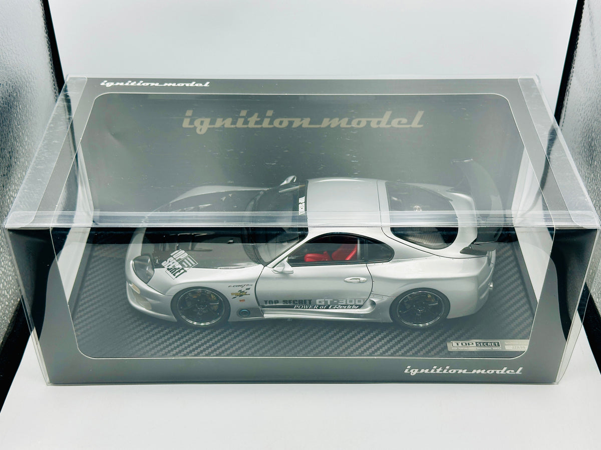 1:18 Toyota Supra (A80) -- TOP SECRET GT300 Silver -- Ignition Model I