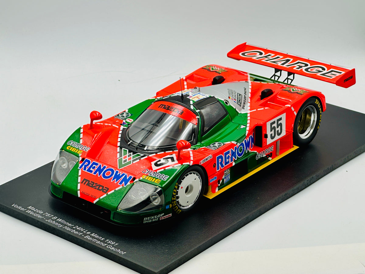 1:18 1991 Le Mans 24 Hour Winner -- #55 Mazda 787B -- Spark SH