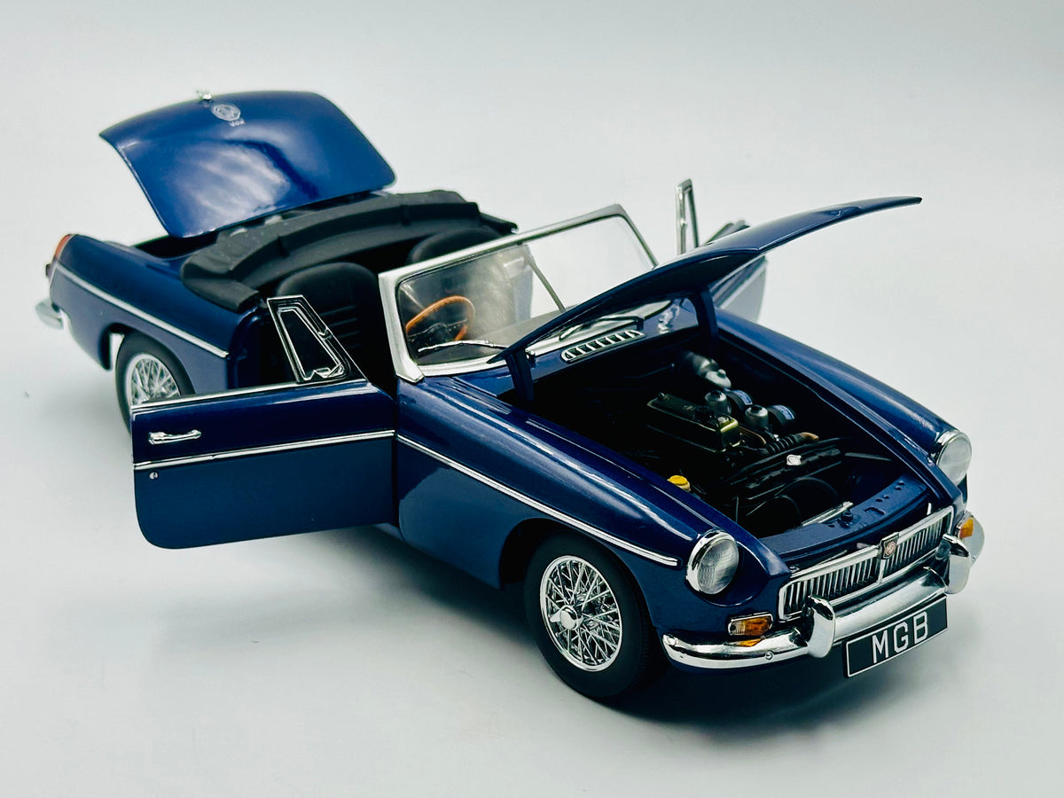 1:18 MG B Roadster -- Pageant Blue -- AUTOart Millenium 76611
