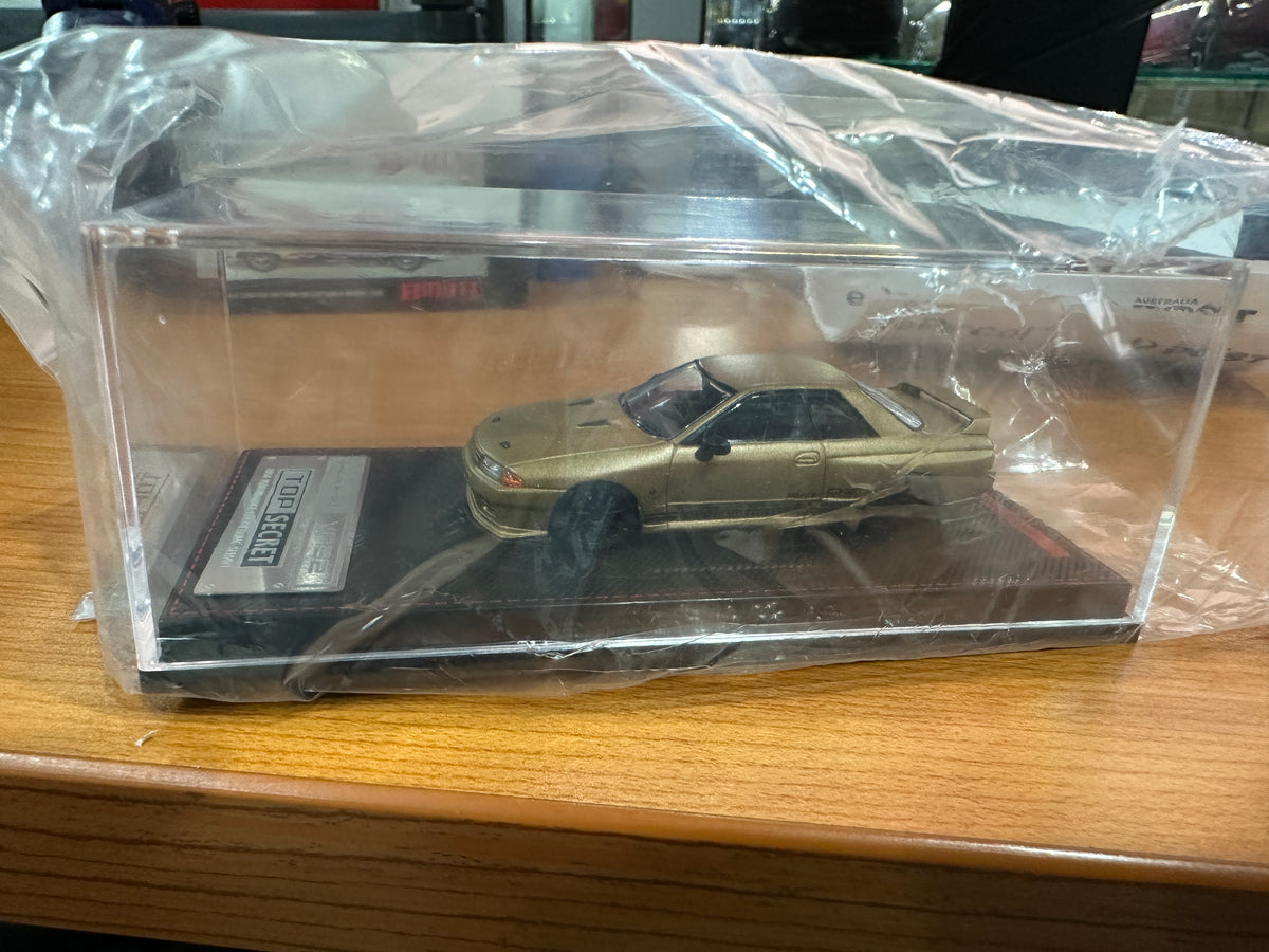 1:64 Nissan R32 Skyline GTR -- Top Secret -- Matte Gold -- Ignition Mo
