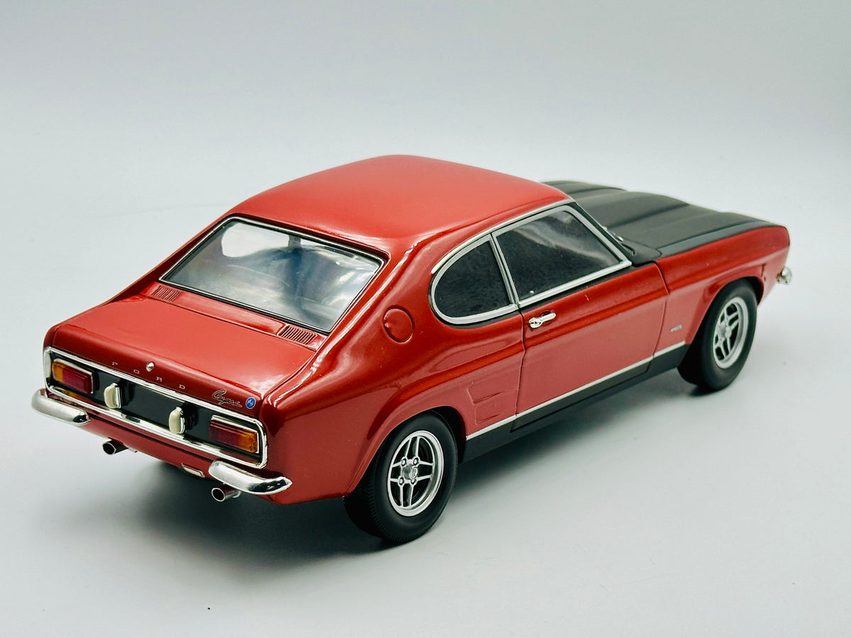 1:18 1970 Ford Capri 2600 RS -- Red/Black -- Minichamps