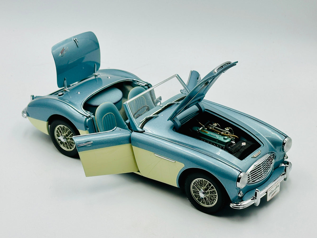 1:18 Austin Healey 3000 MKI -- Blue/White -- AUTOart Millennium 70706