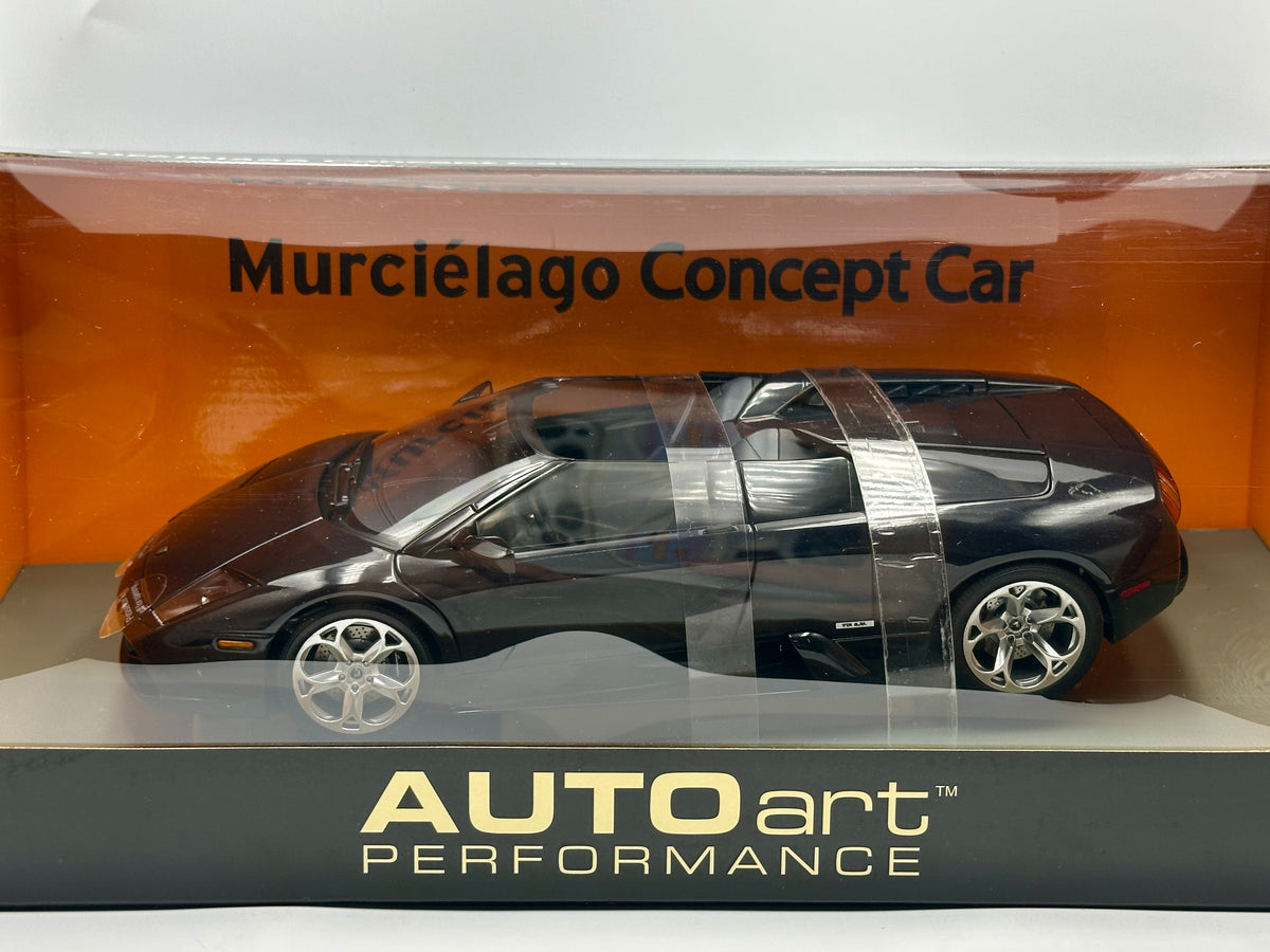 1:18 Lamborghini Murcielago Concept -- Metallic Black -- AUTOart 74562
