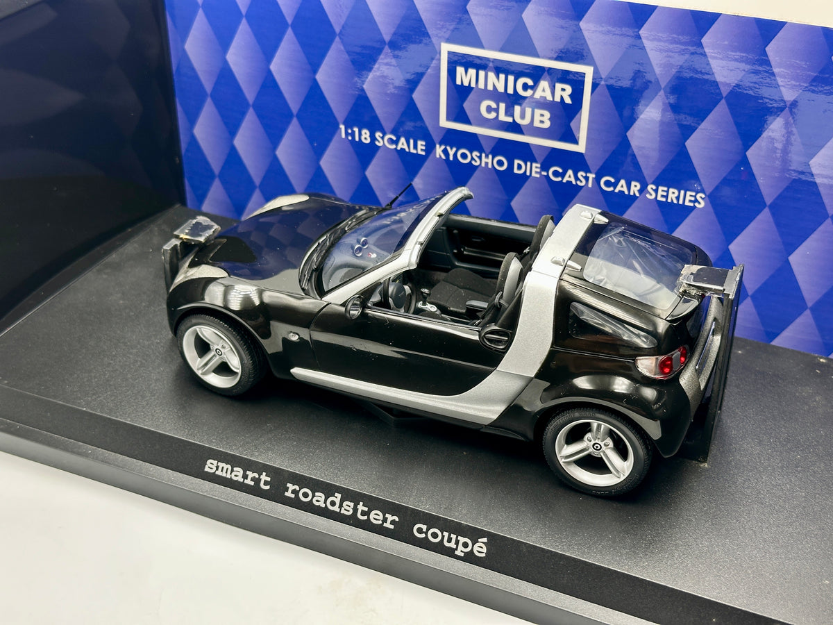 1:18 Smart Roadster Coupe -- Black/Silver -- Kyosho 09103BK