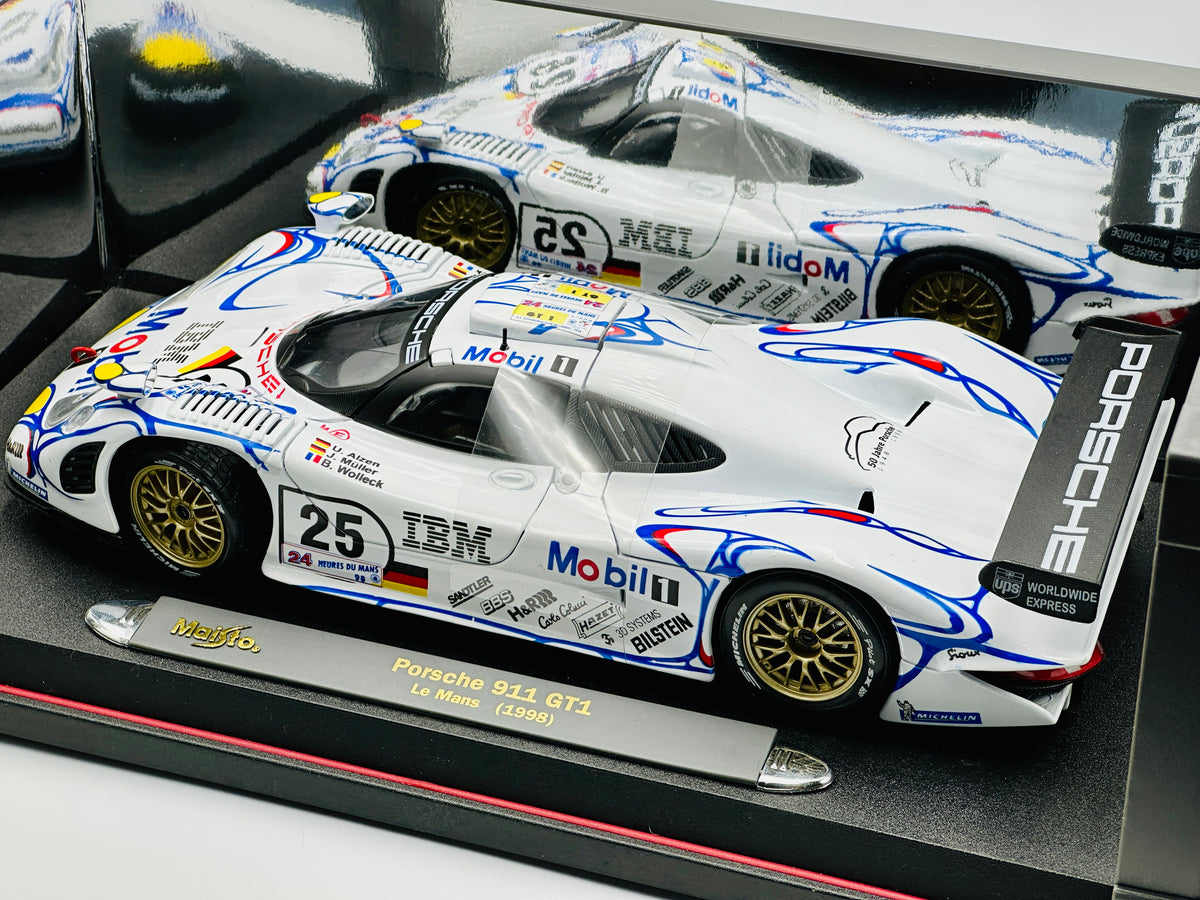 1:18 1998 LeMans 24h 2nd -- #25 Porsche 911 GT1 -- Maisto