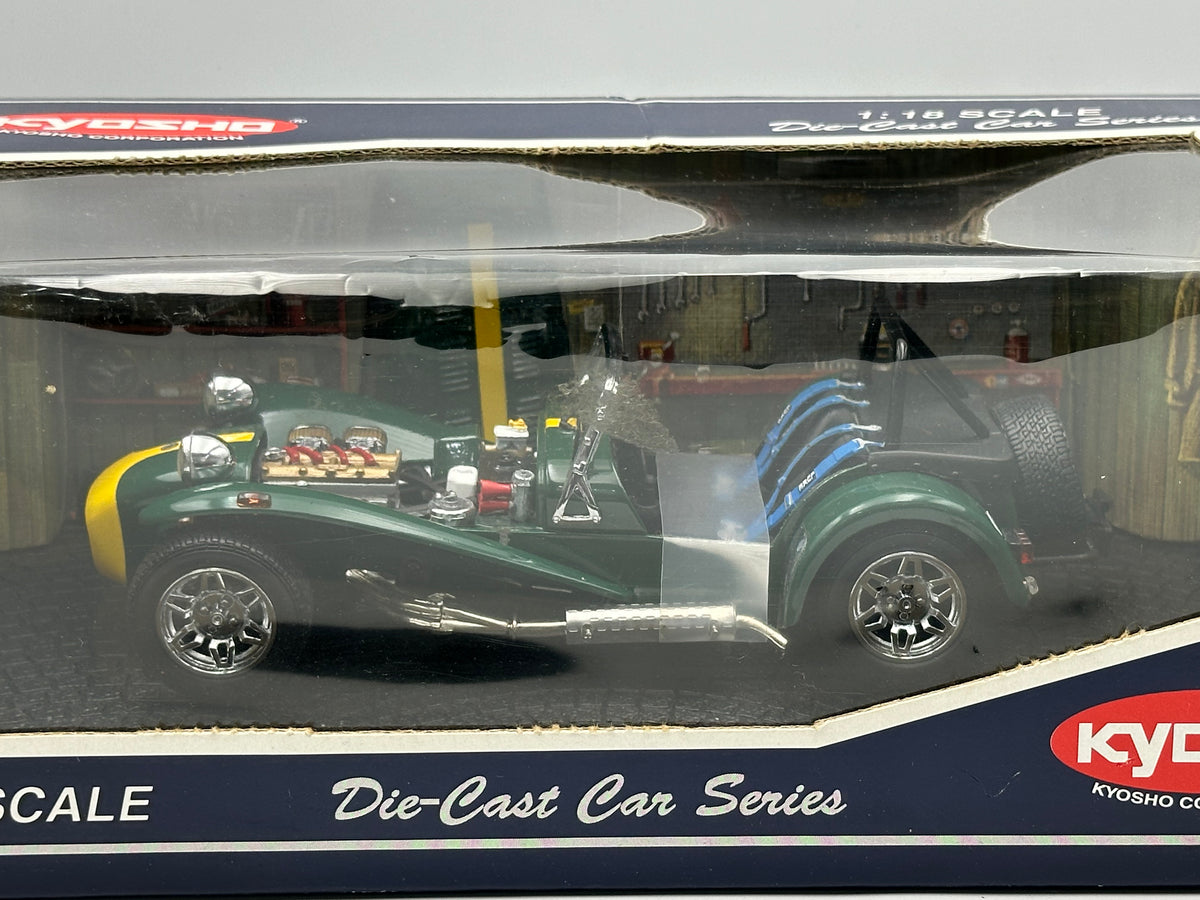 1:18 Caterham Super Seven -- Green/Yellow -- Kyosho