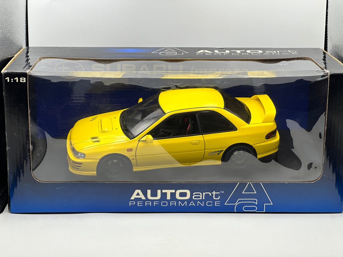 1:18 Subaru Impreza WRX Type R -- Yellow -- AUTOart 78611