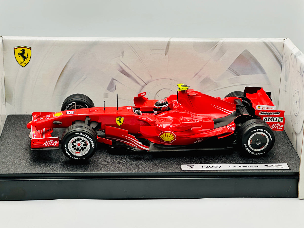 1:18 2007 Kimi Raikkonen -- #6 Ferrari F2007 -- Hot Wheels F1