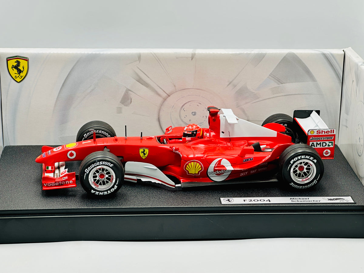 1:18 2004 Michael Schumacher -- #1 Ferrari F2004 -- Hot Wheels F1