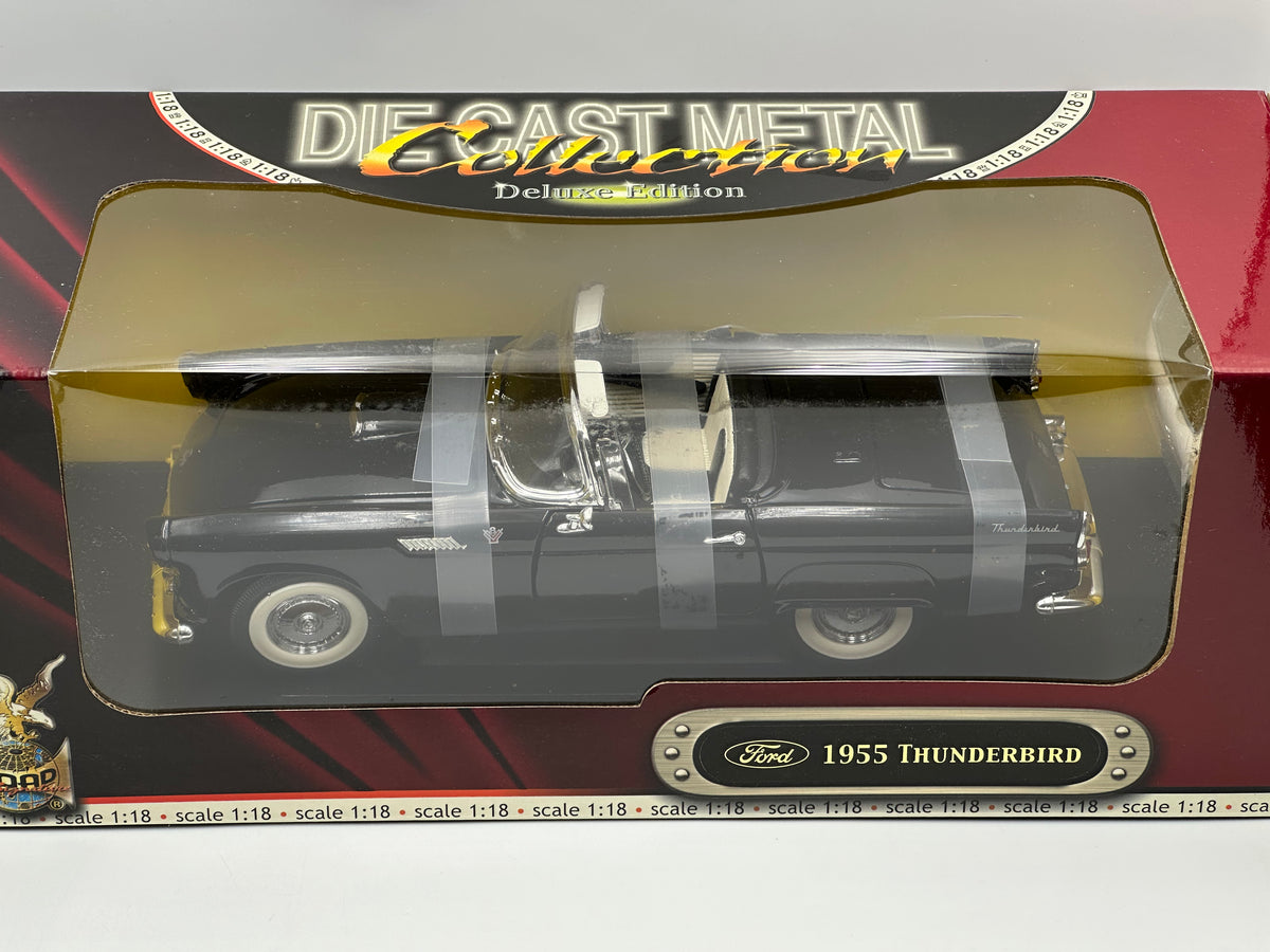 1:18 1955 Ford Thunderbird -- Black -- Road Signature