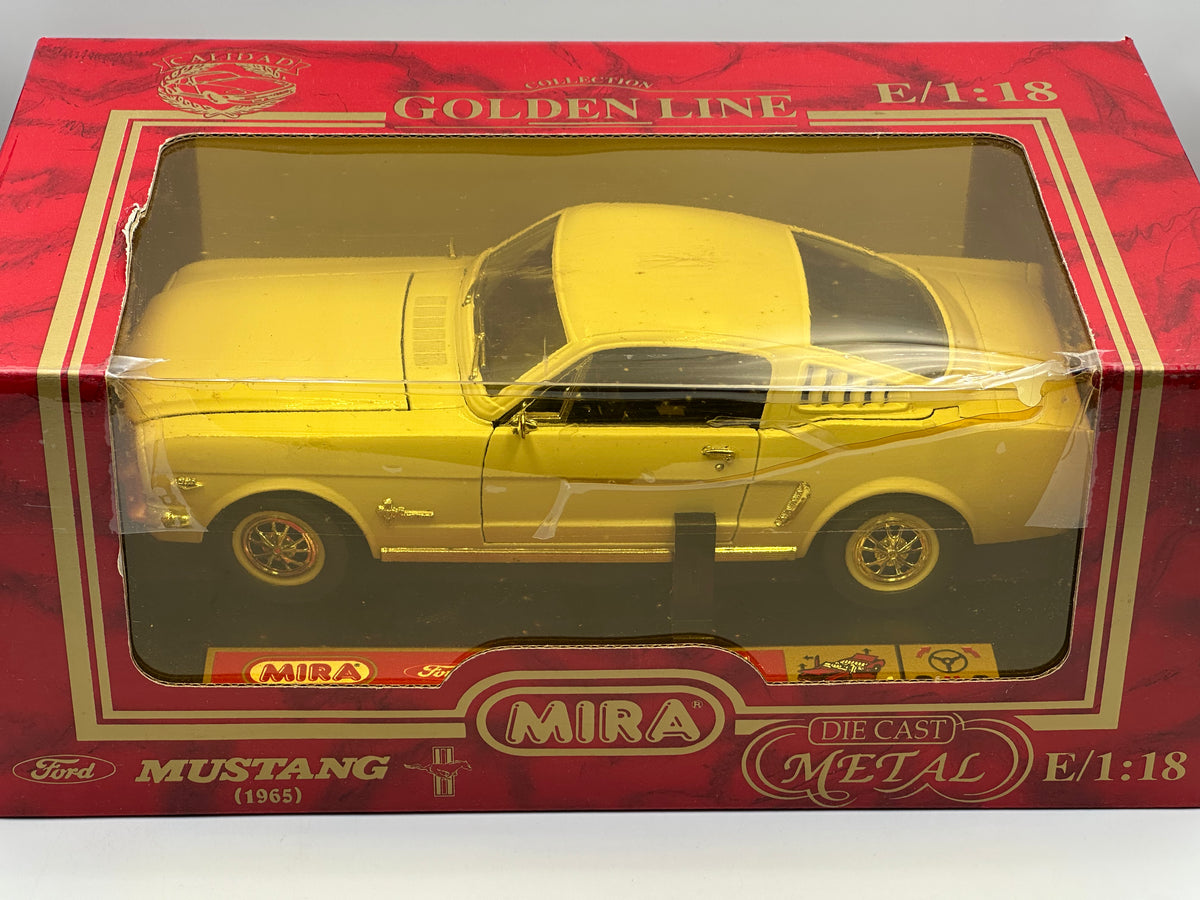 Mira Ford Mustang 1965 オープンカー 1/18 箱付き 1:18 1965 Ford Mustang Fastback -- White -- Mira