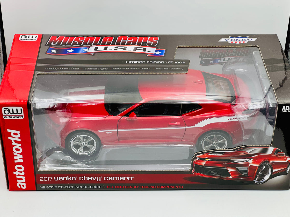 1:18 2017 Chevrolet Camaro Yenko -- Dark Red -- Auto World